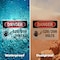 Signmission 120 208 Volts Danger Sign, Plastic, 10in W x 7in L, 2PK OS-2PACK-DS-P-710-L-1004 - alternate 3